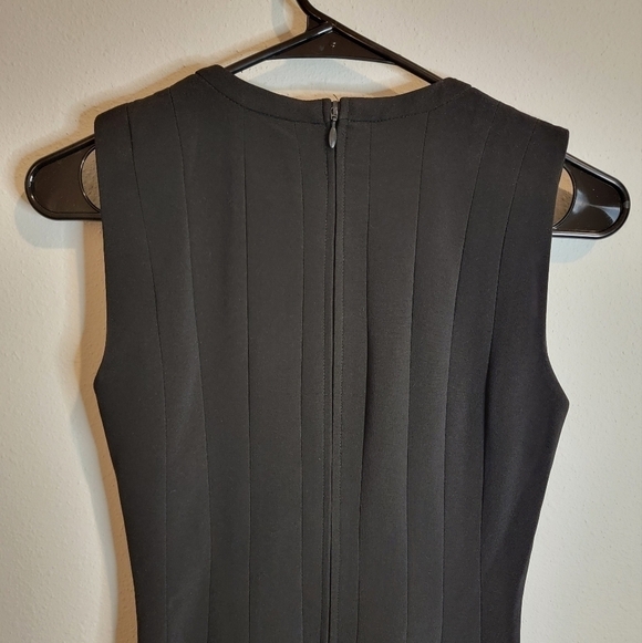 H&M Black Fit and Flare Pleated Punk Dress Size 4 - Picture 7 of 9